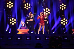 Performance de San Marino no palco do Eurovision 2018