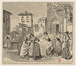 Partitura ou cena de ópera italiana