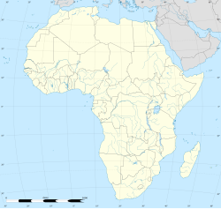 Localização de Richards Bay no continente africano