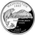 Moeda de 25 centavos de Washington