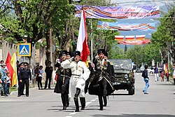 Equipamento militar em exibição