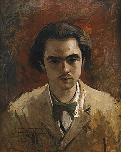Retrato de Paul Verlaine por Frédéric Bazille