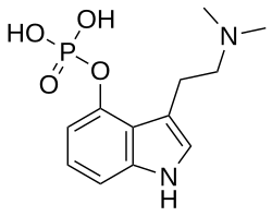 Estrutura química da psilocina