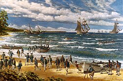 Militares de infantaria naval em operação