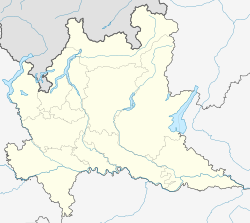 Mapa indicando a localização de Zelbio na região da Lombardia
