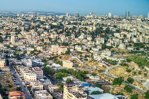 Vista panorâmica de Sheikh Jarrah