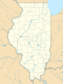 Localização da Residência Charles N. Loucks em Illinois