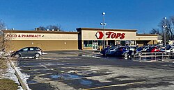 Vista externa do supermercado Tops Friendly Markets em Buffalo