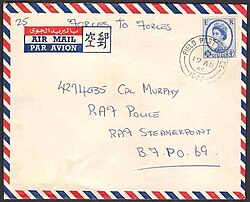 Documento histórico relacionado aos serviços postais militares