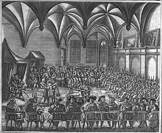 Representação artística de debates teológicos da Reforma Protestante